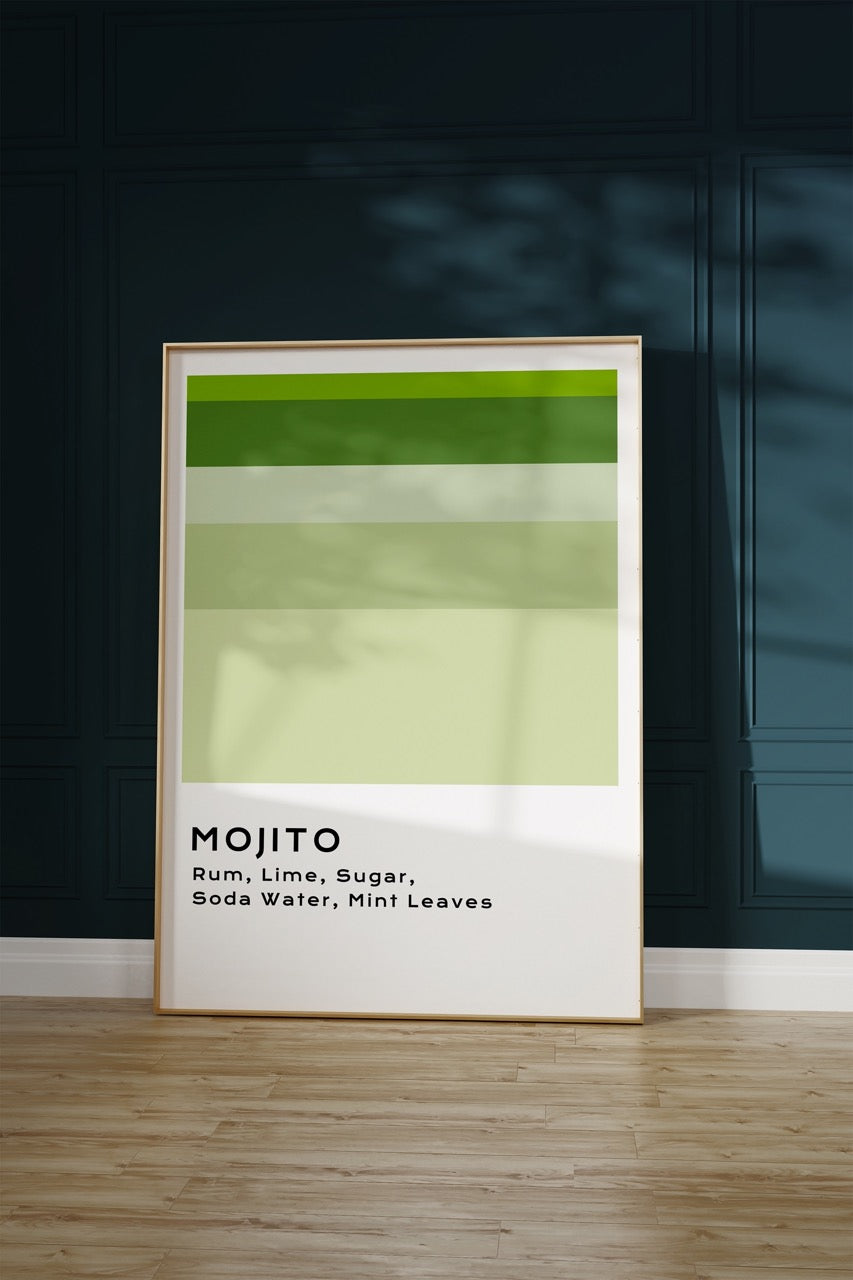 Mojito Cocktail Unframed Poster