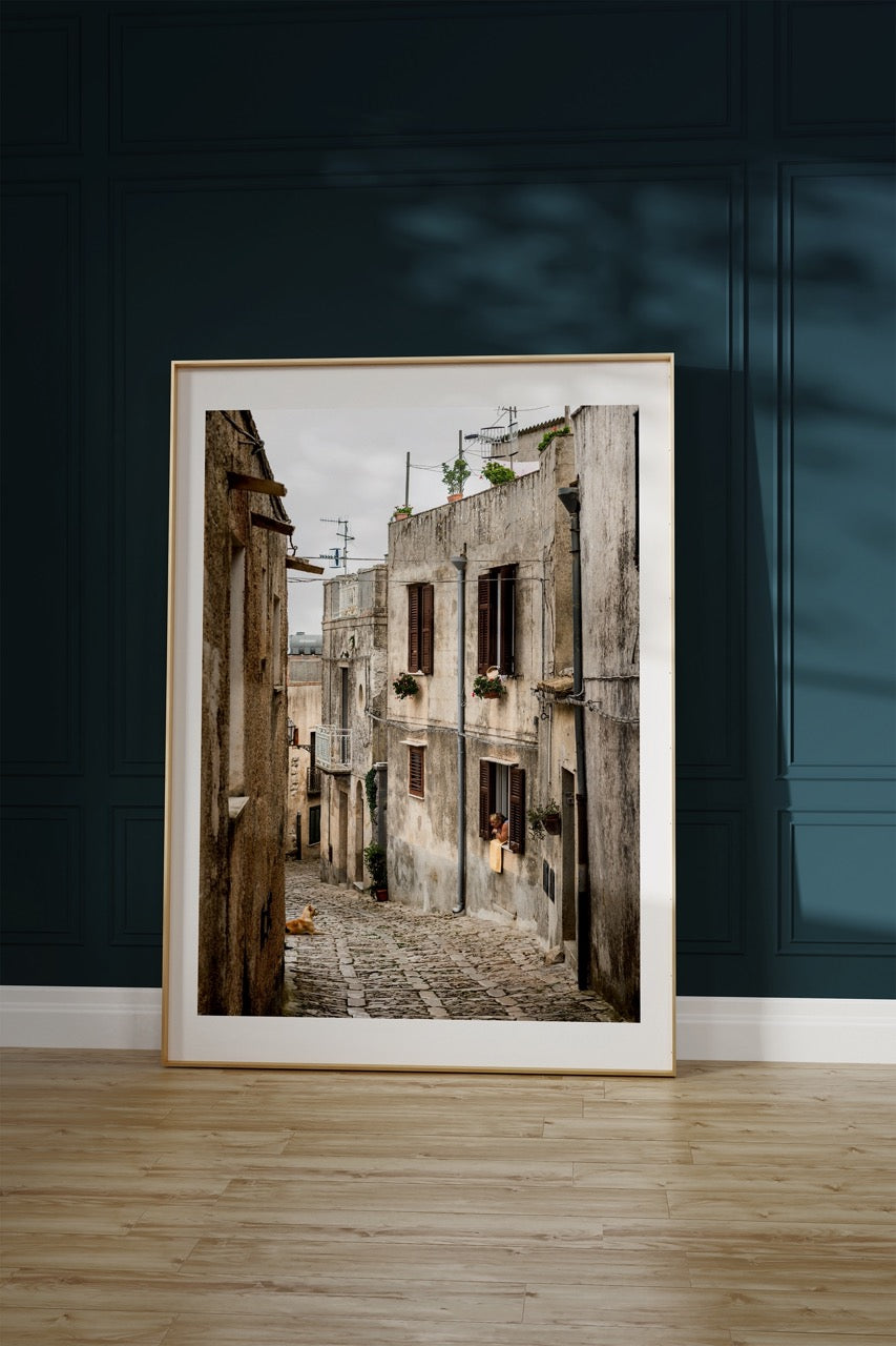 Old Street Photo Frameless Poster