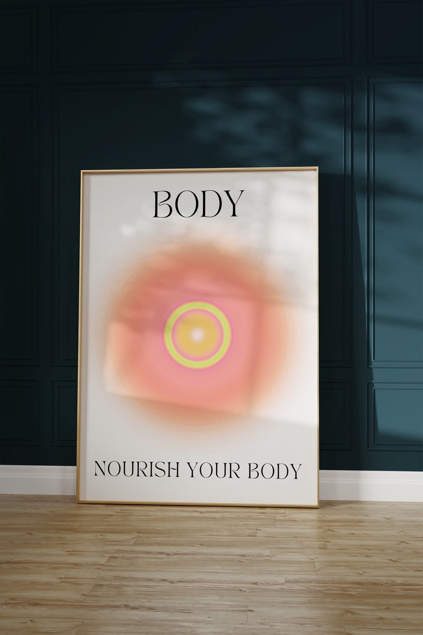 Nourish Your Body Çerçevesiz Poster