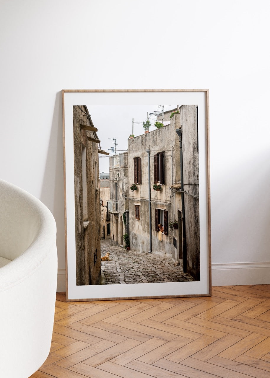 Old Street Photo Frameless Poster