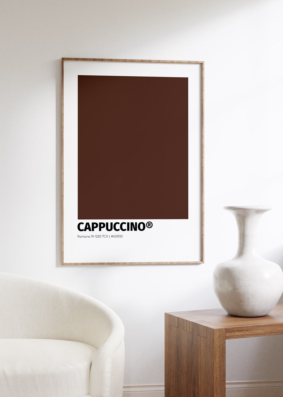 Cappuccino Pantone Çerçevesiz Poster