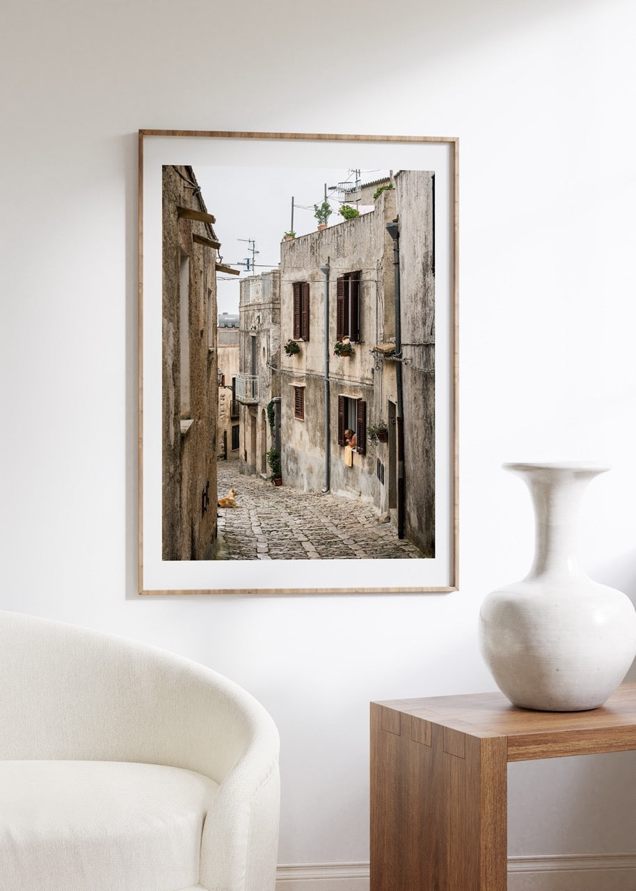 Old Street Photo Frameless Poster