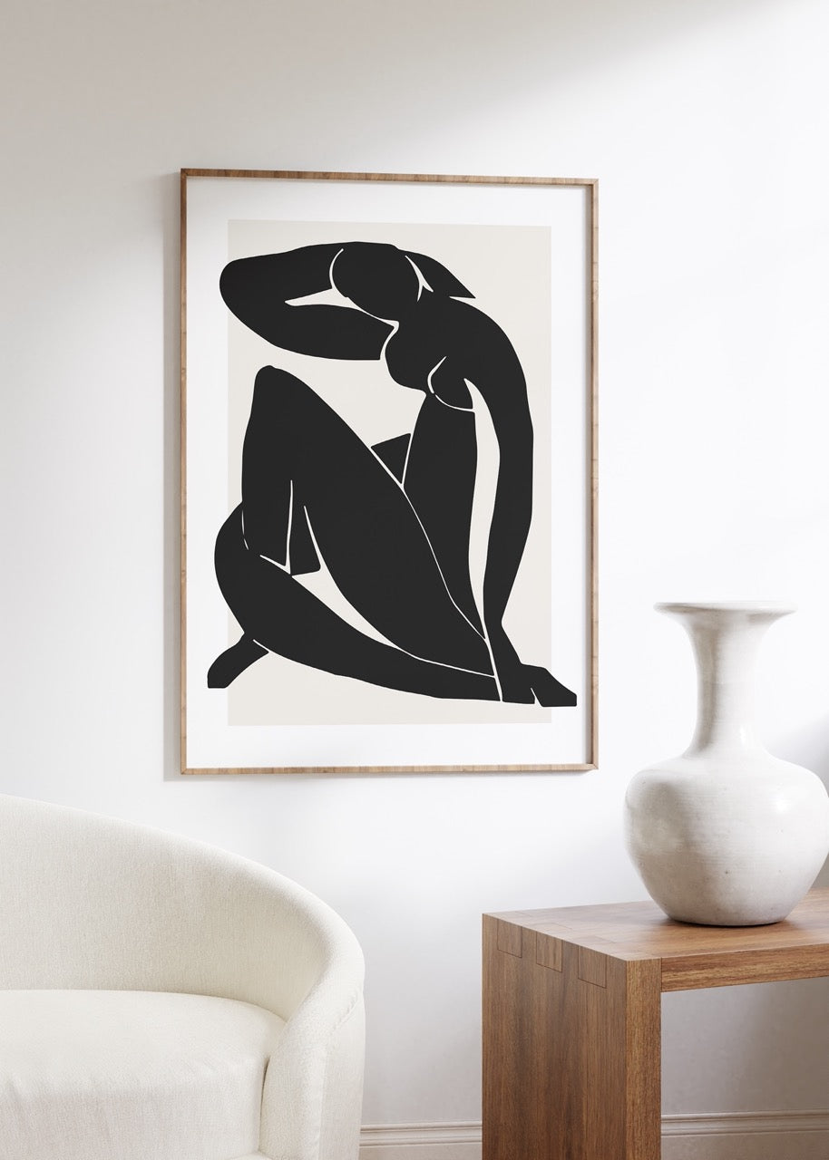 Matisse Black Body Çerçevesiz Poster
