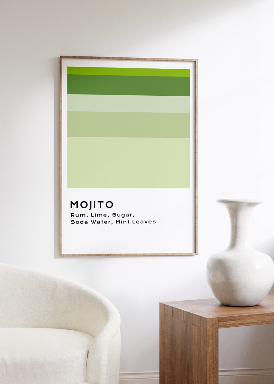 Mojito Cocktail Unframed Poster