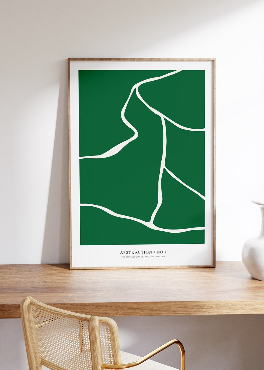 Abstract Green No.1 Unframed Poster