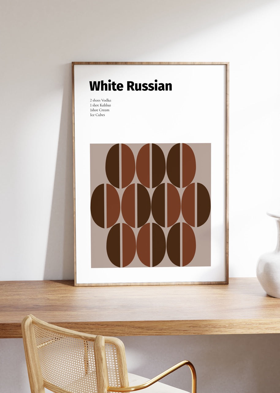White Russian Çerçevesiz Poster