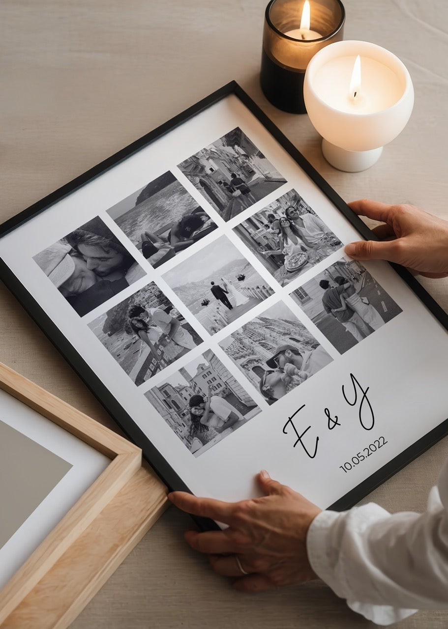 Kişiye Özel Fotoğraf Kolaj Çerçevesiz Poster - Özel Tasarım - CUSTOM1