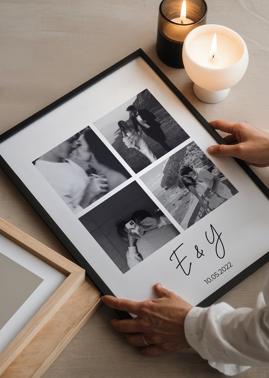 Kişiye Özel Fotoğraf Kolaj Çerçevesiz Poster - Özel Tasarım - CUSTOM2