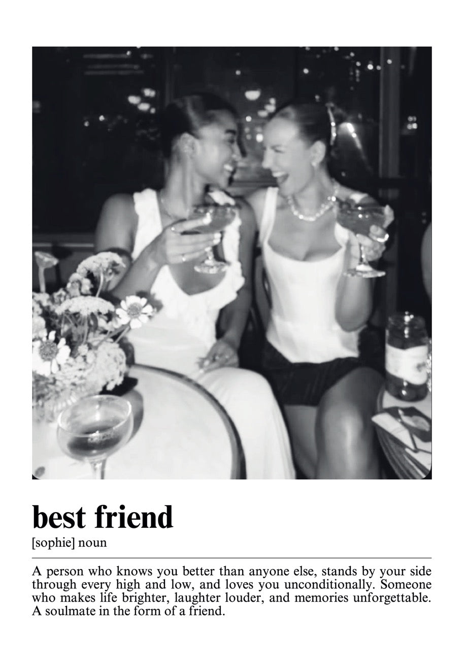 Kişiye Özel Best Friend Çerçevesiz Poster - Özel Tasarım - CUSTOM7