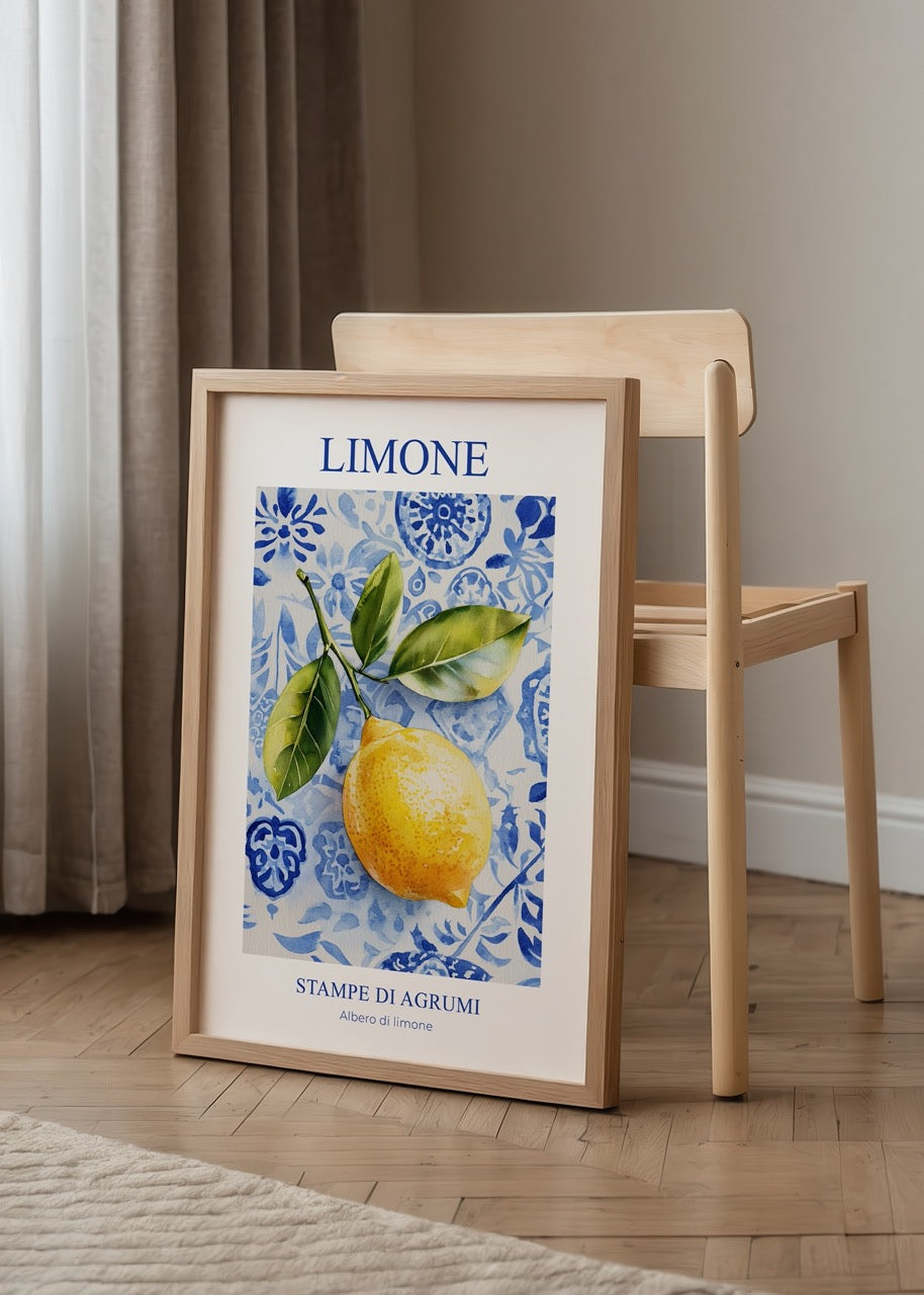 Limone Italian Çerçevesiz Poster