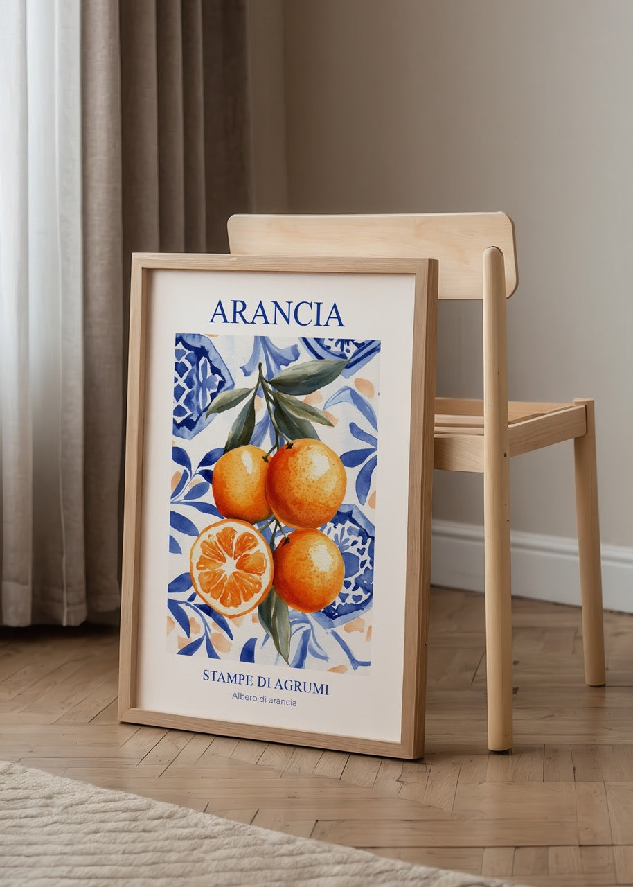 Arancia Italian Çerçevesiz Poster