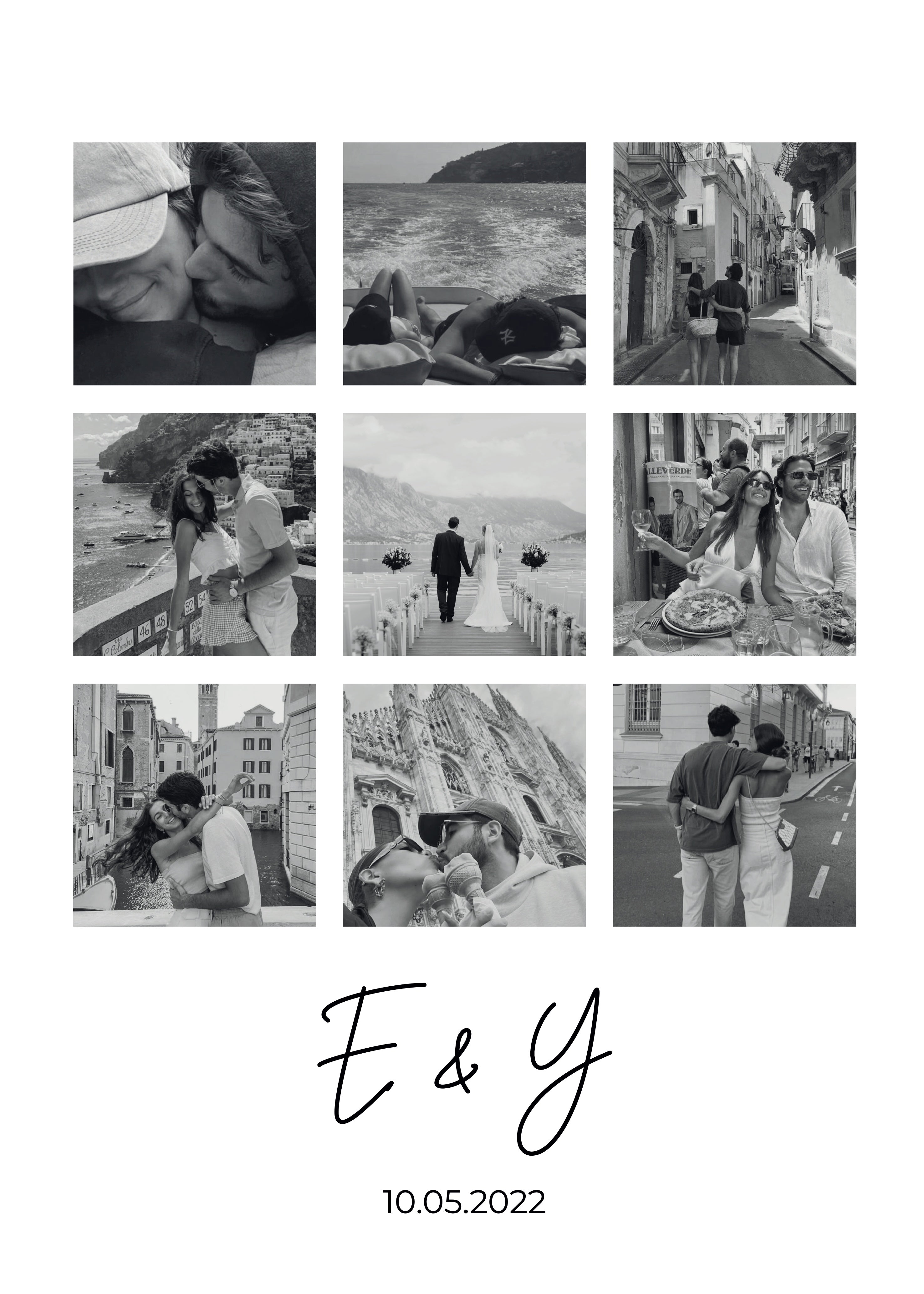 Kişiye Özel Fotoğraf Kolaj Çerçevesiz Poster - Özel Tasarım - CUSTOM1