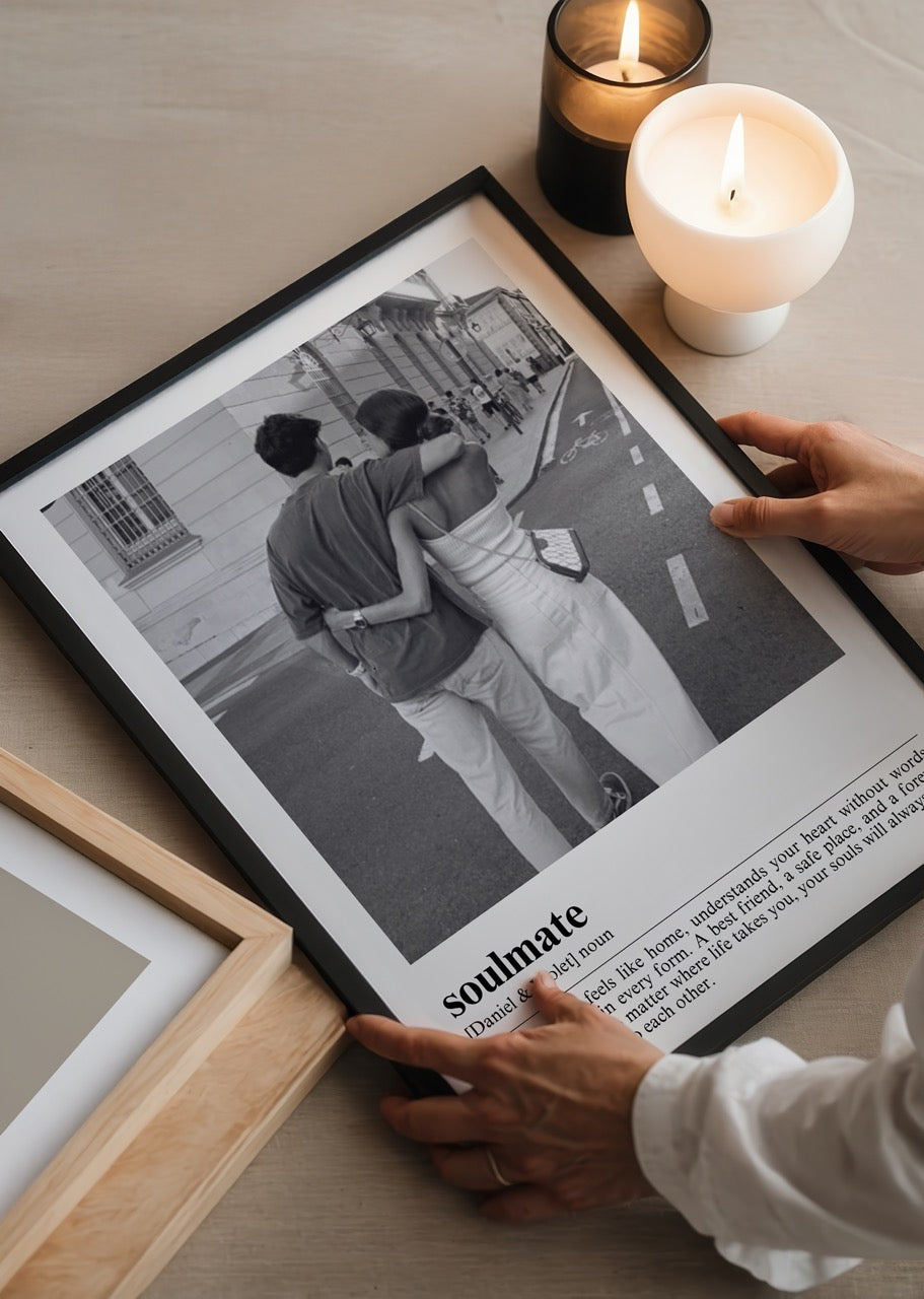 Kişiye Özel Soulmate Çerçevesiz Poster - Özel Tasarım - CUSTOM3