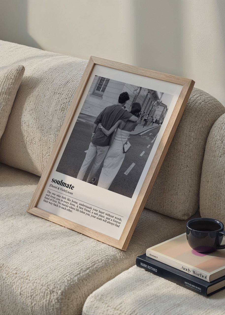 Kişiye Özel Soulmate Çerçevesiz Poster - Özel Tasarım - CUSTOM3