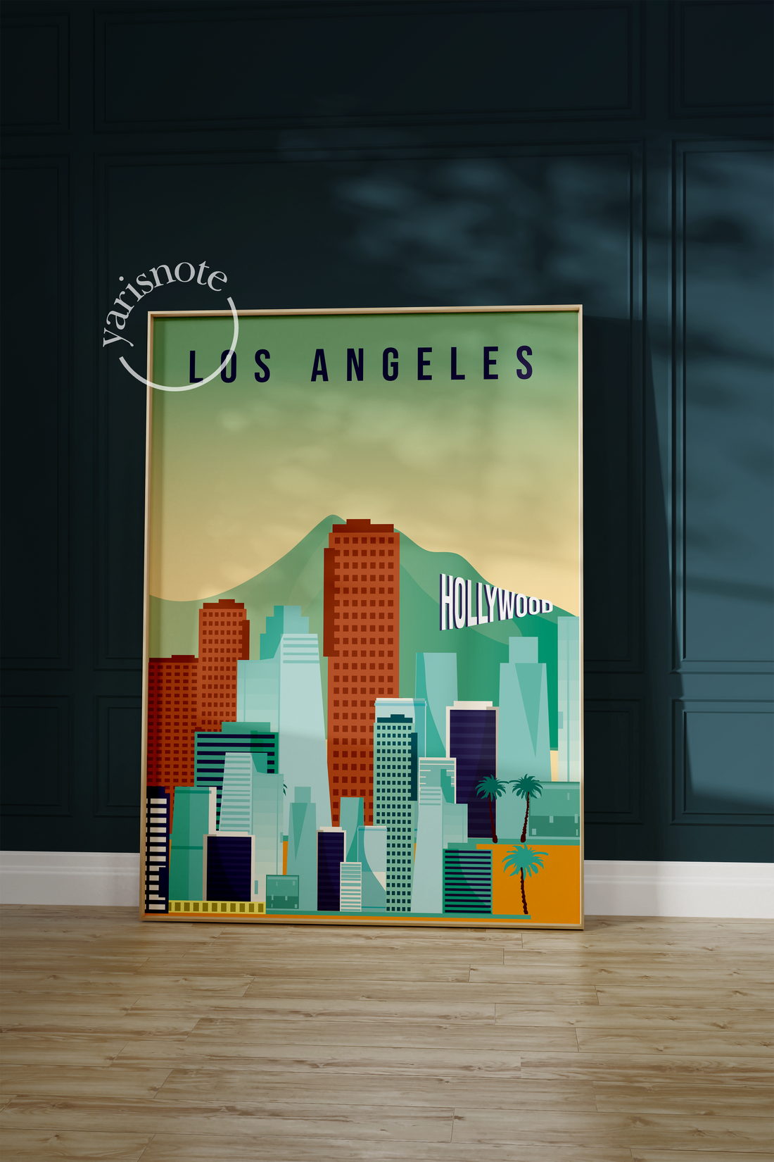 Los Angeles City Çerçevesiz Poster