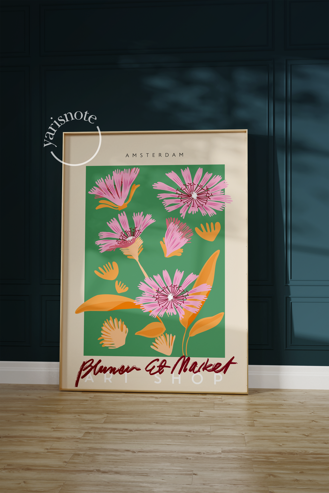 Amsterdam Flowers Çerçevesiz Poster