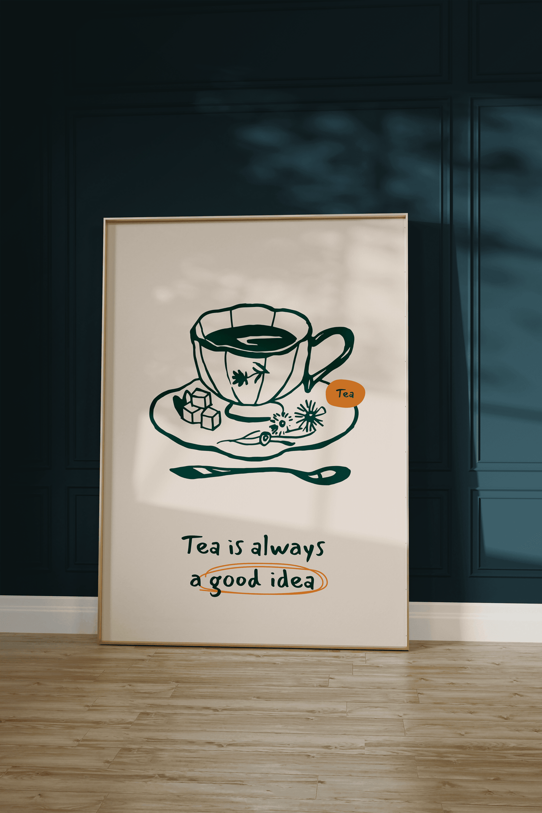Tea Time Çerçevesiz Poster