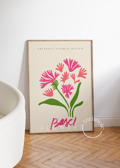 Basel Flowers Çerçevesiz Poster