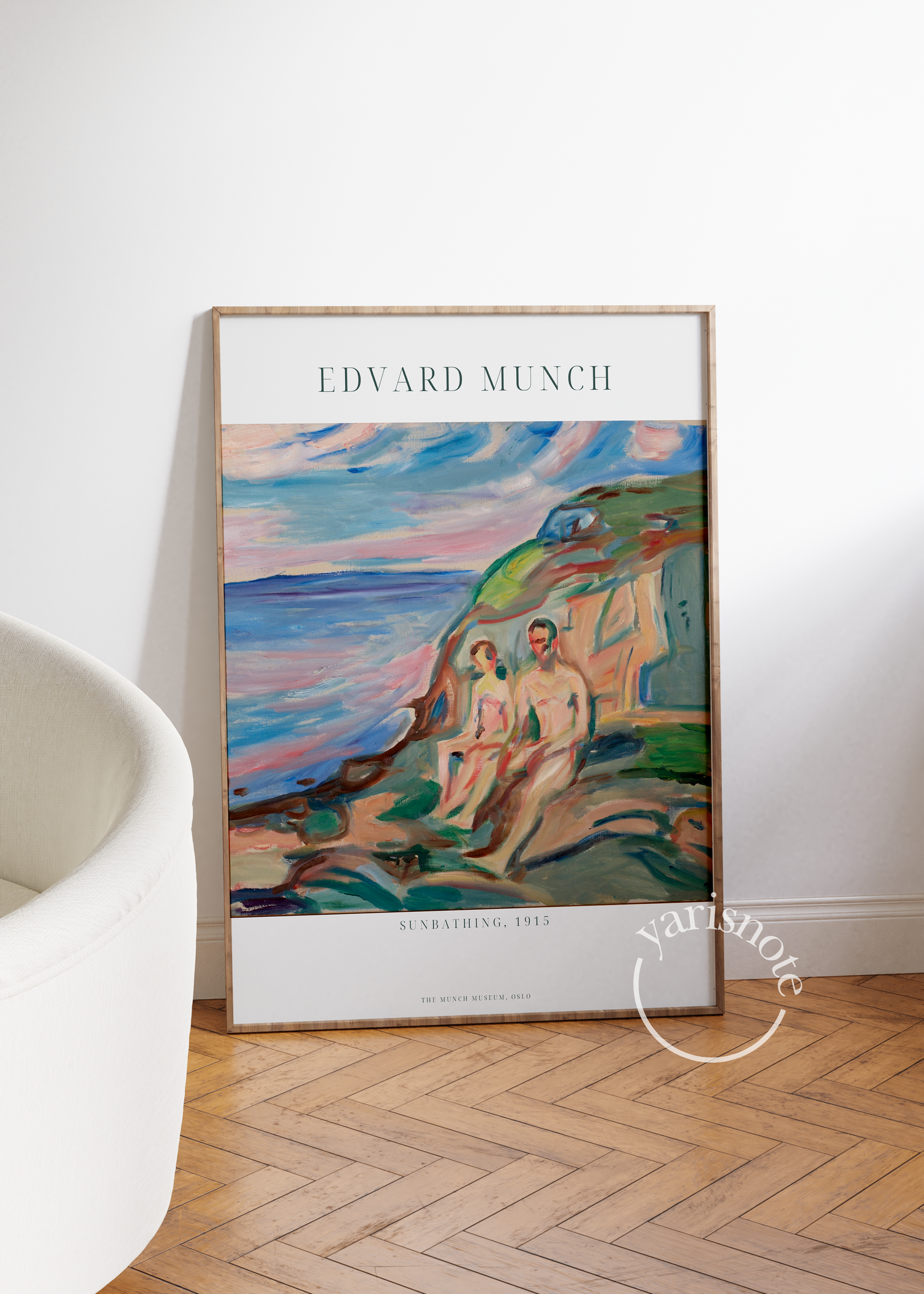 Edvard Munch Sunbathing Çerçevesiz Poster