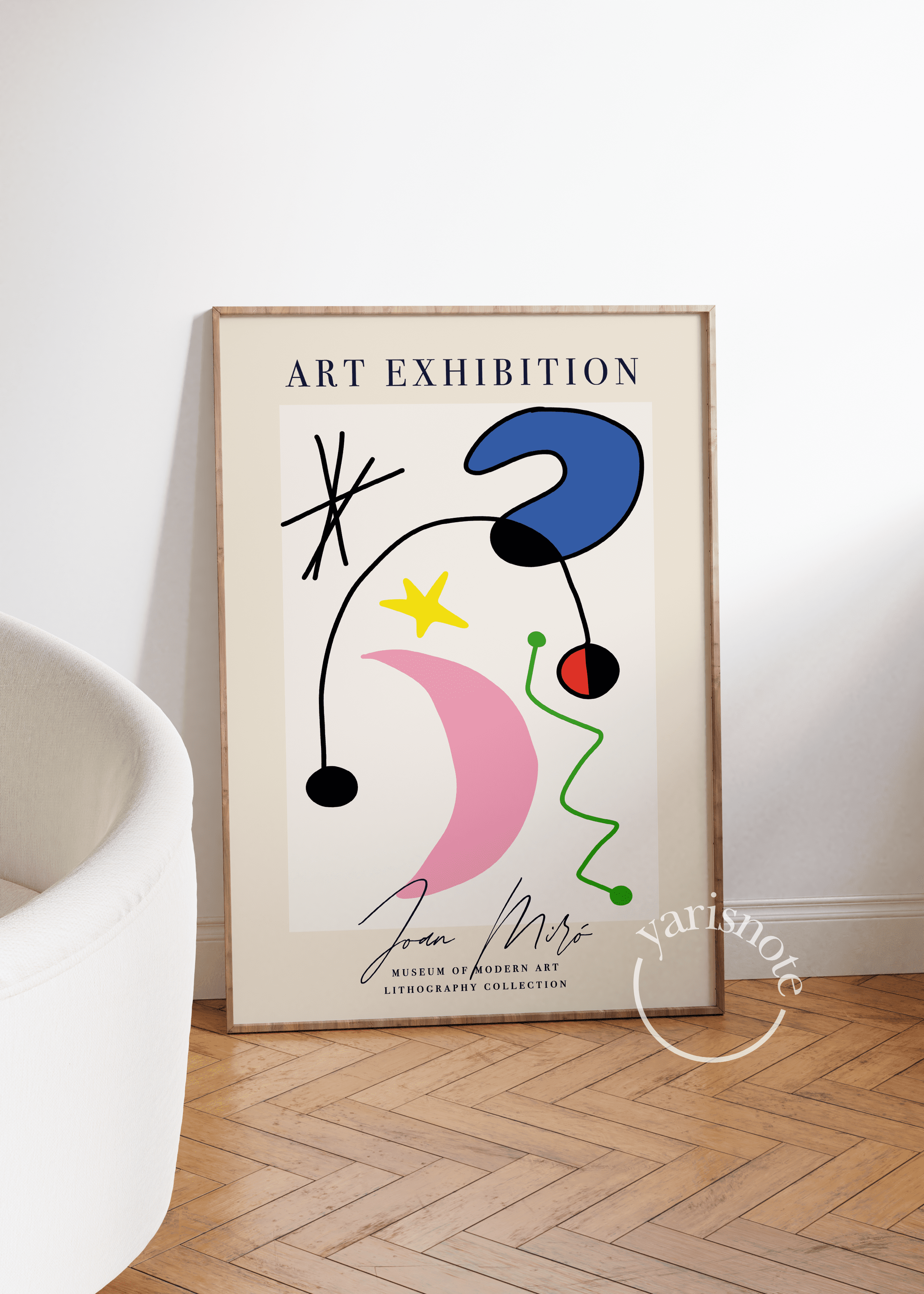 Joan Miro Çerçevesiz Poster