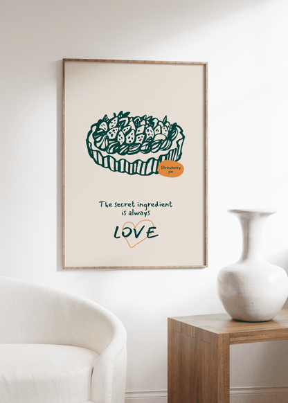 Food Love Çerçevesiz Poster