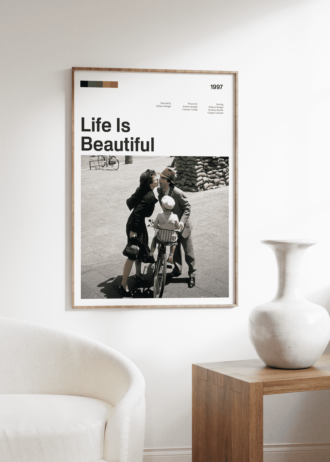 Life Is Beautiful Film Çerçevesiz Poster