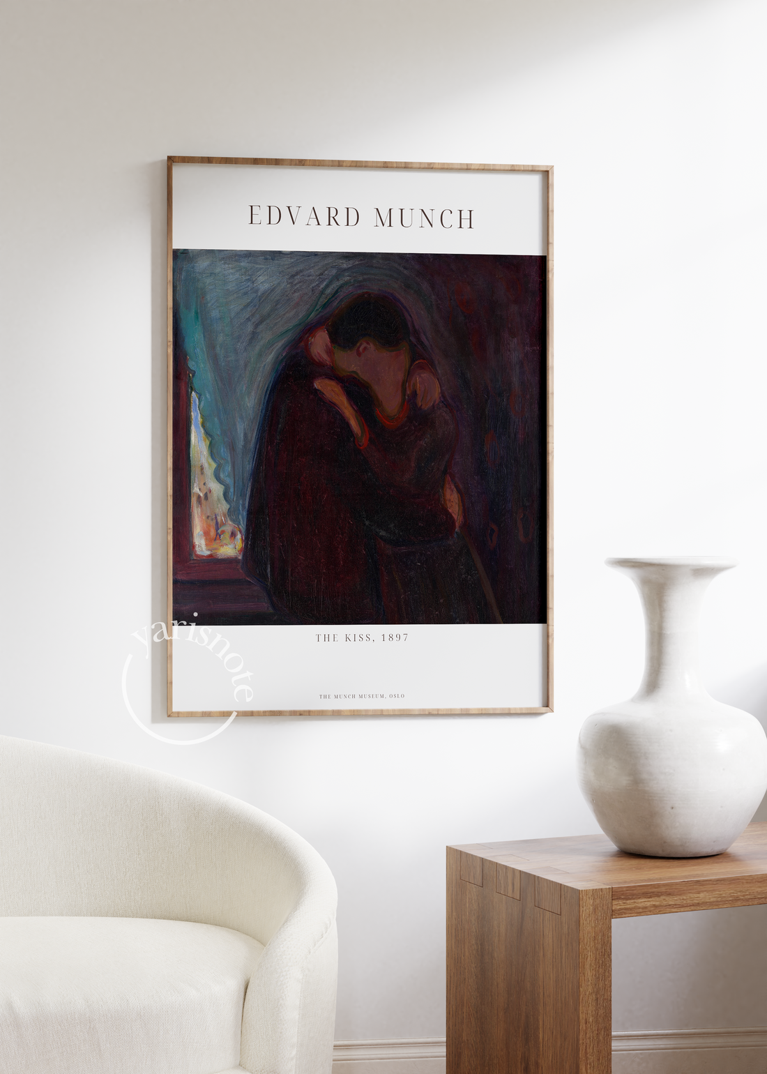 Edvard Munch The Kiss Çerçevesiz Poster