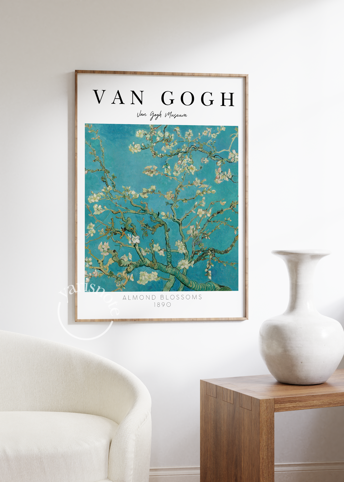 Van Gogh Almond Blossoms Çerçevesiz Poster