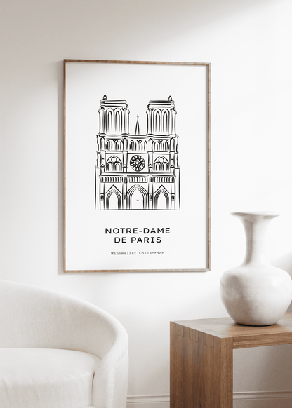 Paris Notre Dame Çerçevesiz Poster