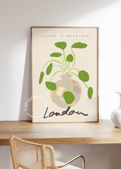 London Flowers Çerçevesiz Poster