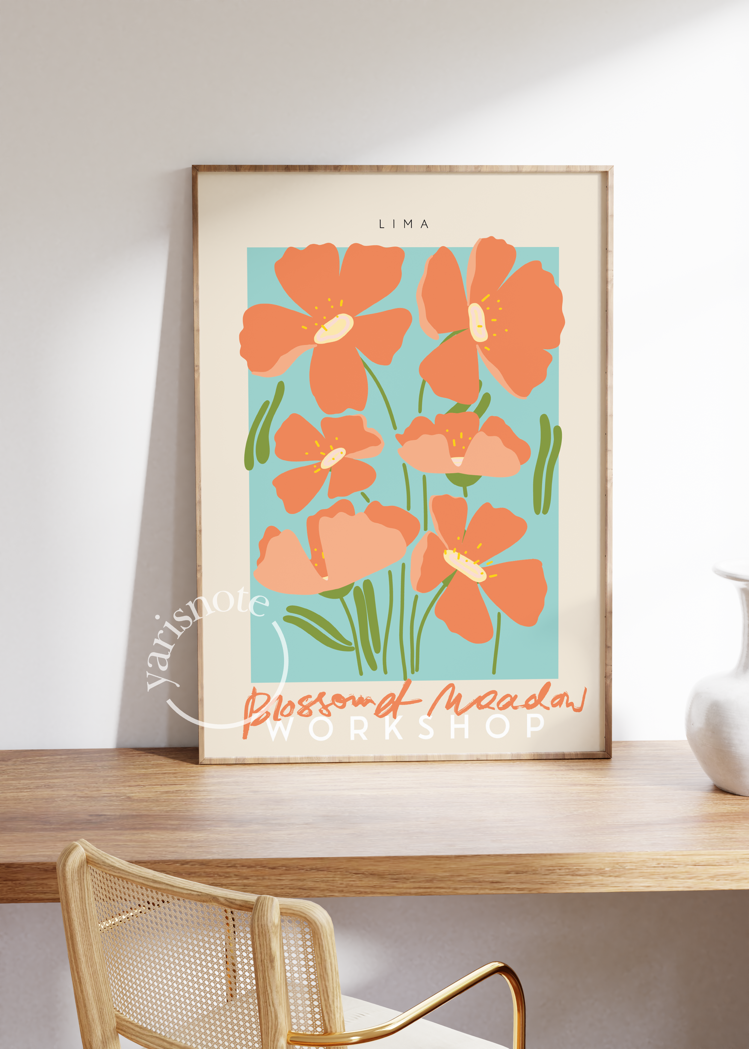 Flowers Çerçevesiz Poster