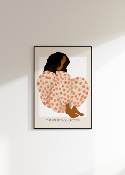 Bohem Kadın Figür Çerçevesiz Poster
