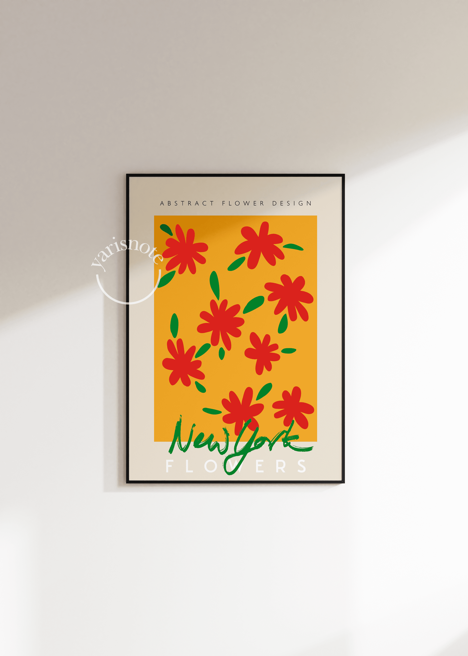 New York Flowers Çerçevesiz Poster
