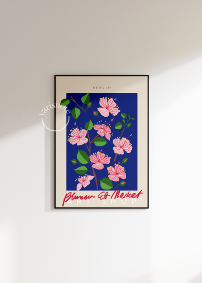 Berlin Flowers Çerçevesiz Poster