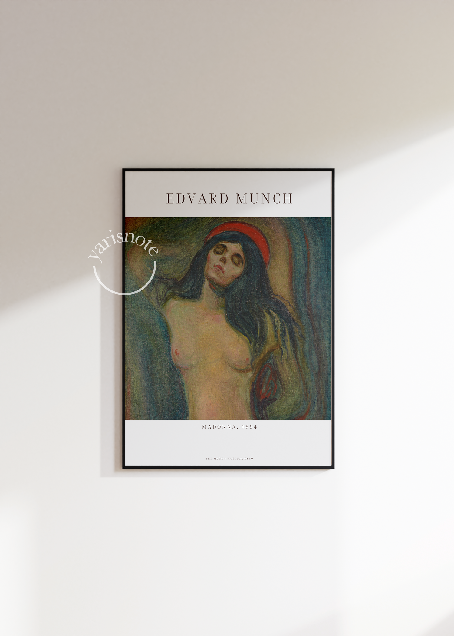 Edvard Munch Madonna Çerçevesiz Poster