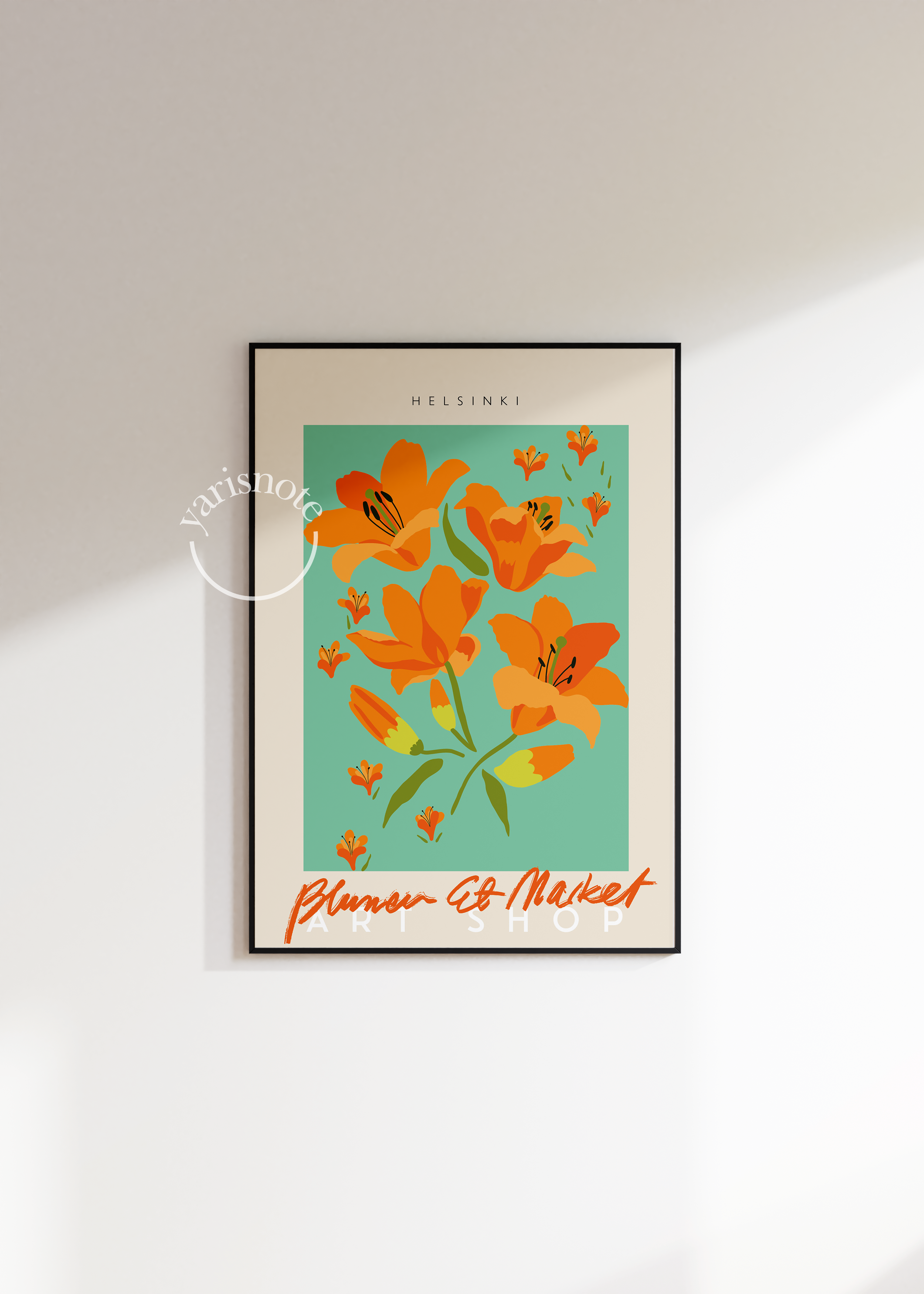 Helsinki Flowers Çerçevesiz Poster