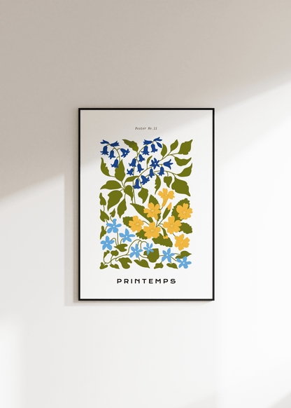 Flower Market Botanik Çerçevesiz Poster