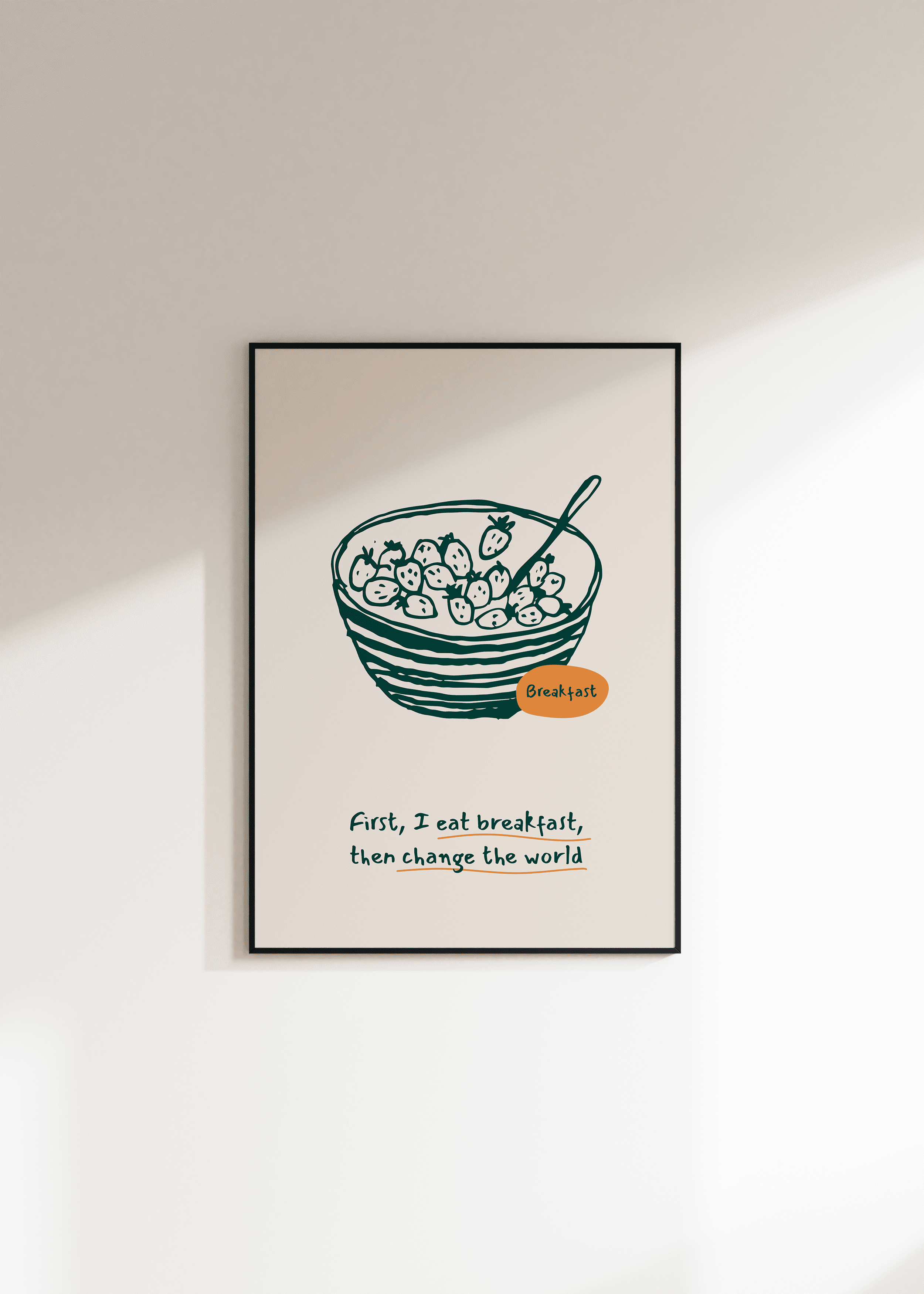 Breakfast Çerçevesiz Poster