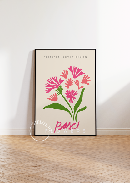 Basel Flowers Çerçevesiz Poster