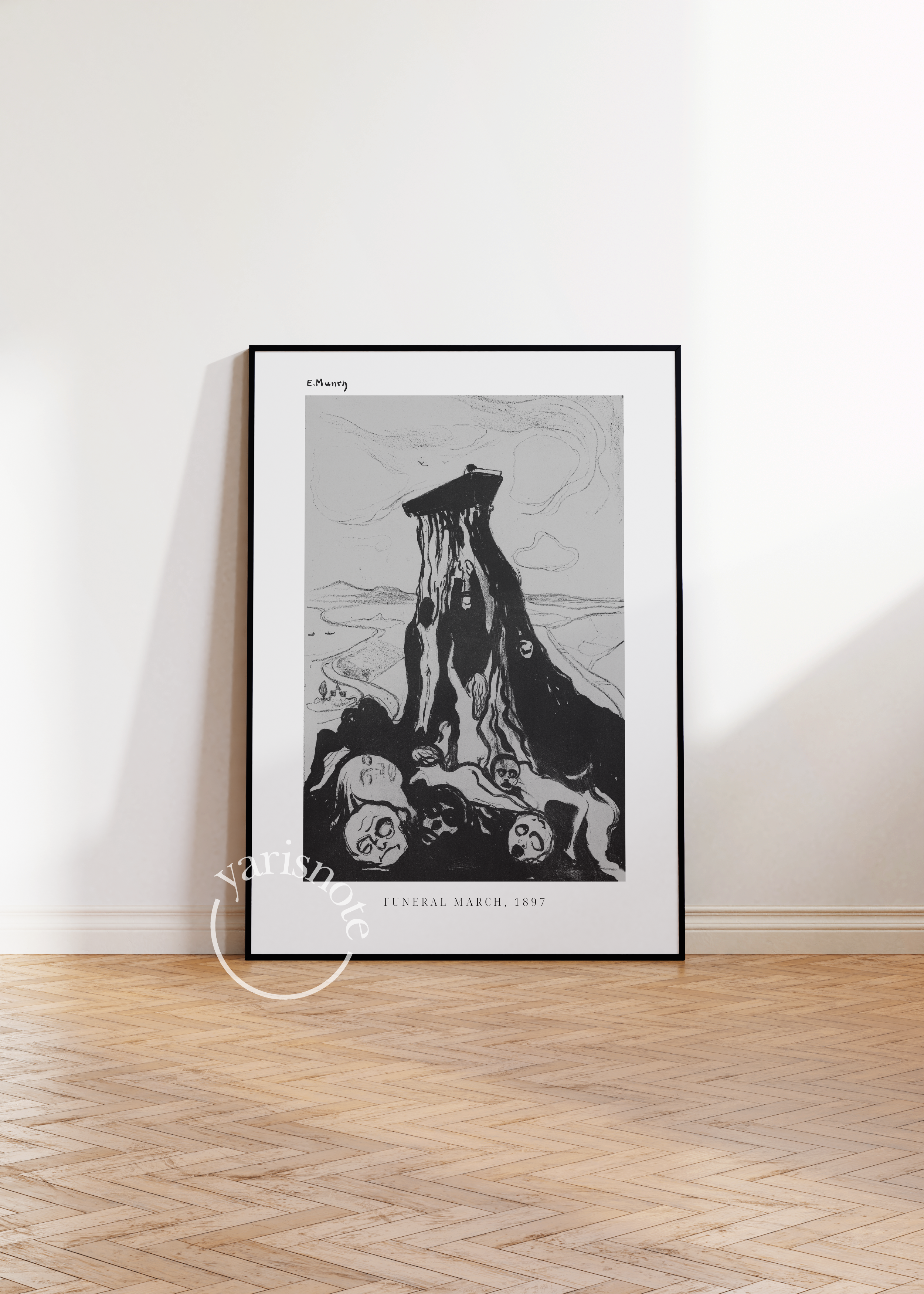 Edvard Munch Funeral March Çerçevesiz Poster