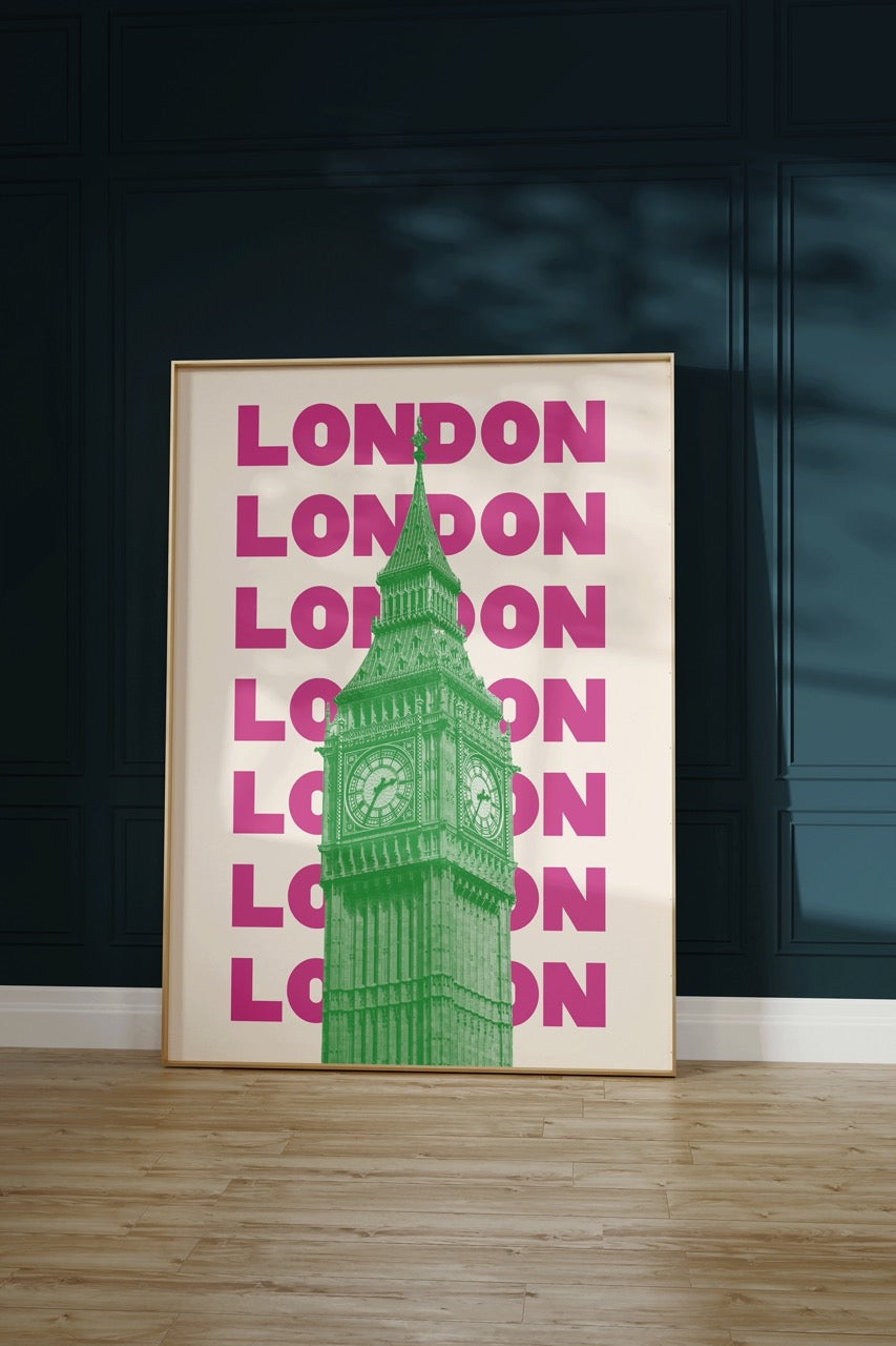 London Çerçevesiz Poster