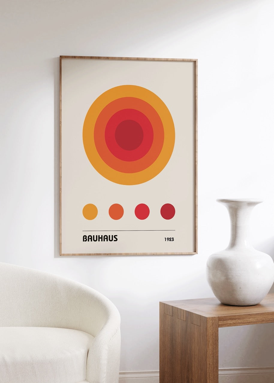 Bauhaus Çerçevesiz Poster