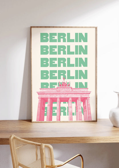 Berlin Çerçevesiz Poster