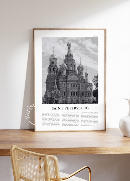St. Petersburg Çerçevesiz Poster