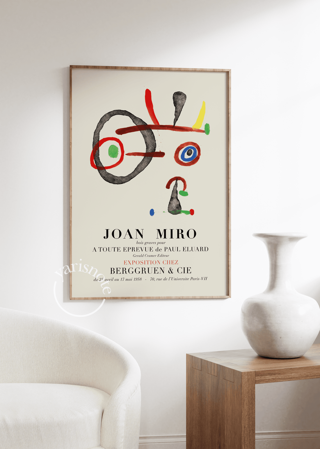 Joan Miro 1947 Çerçevesiz Poster