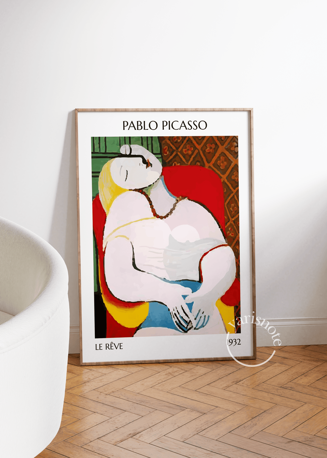 Pablo Picasso Le Rêve Çerçevesiz Poster