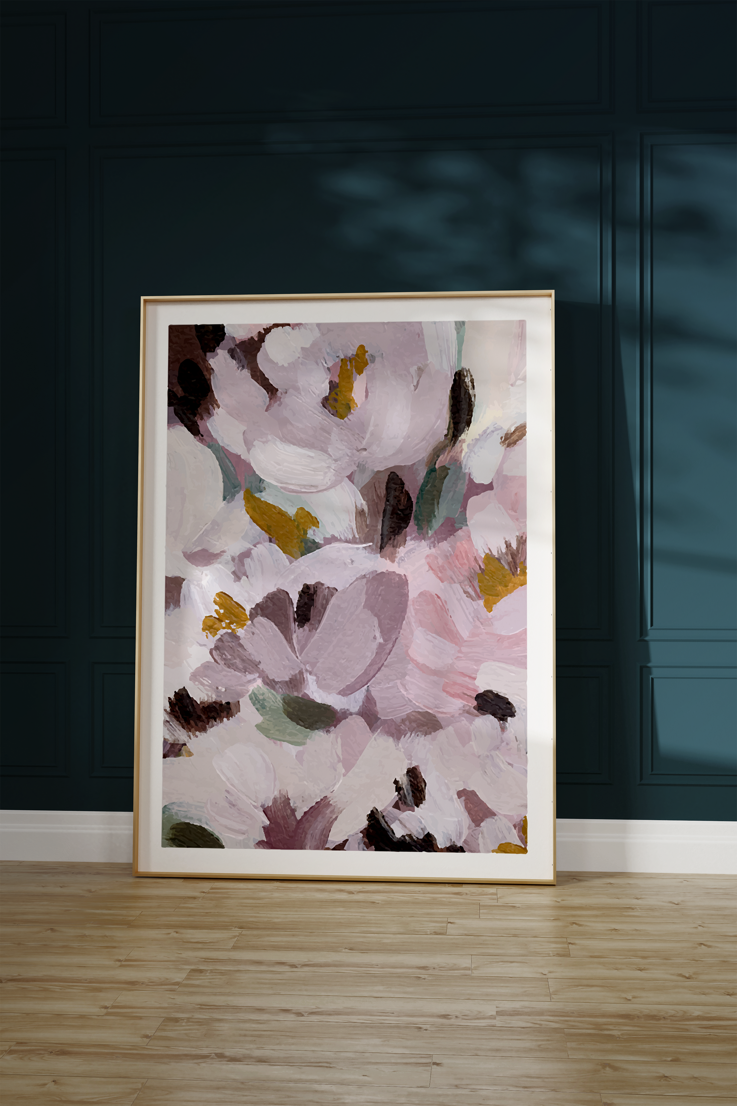 Oil Painting Flowers Illustration Unframed Poster