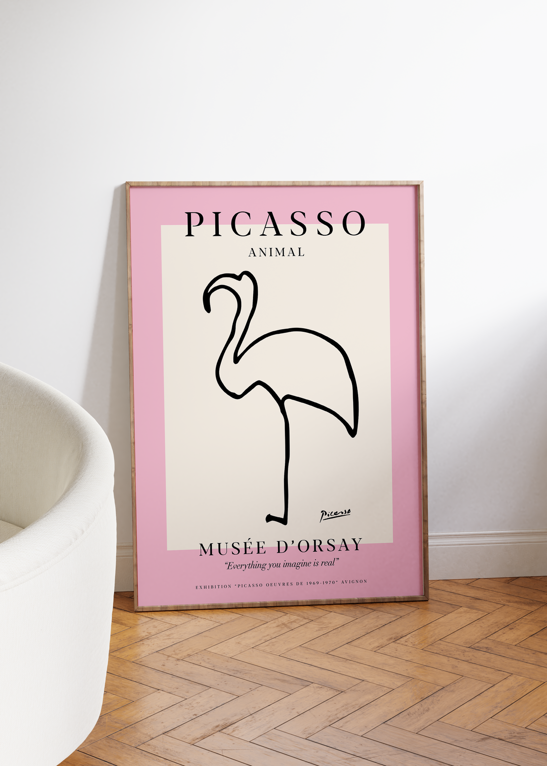 Pablo Picasso Flamingo Çerçevesiz Poster