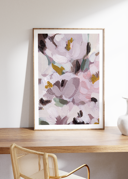 Oil Painting Flowers Illustration Unframed Poster