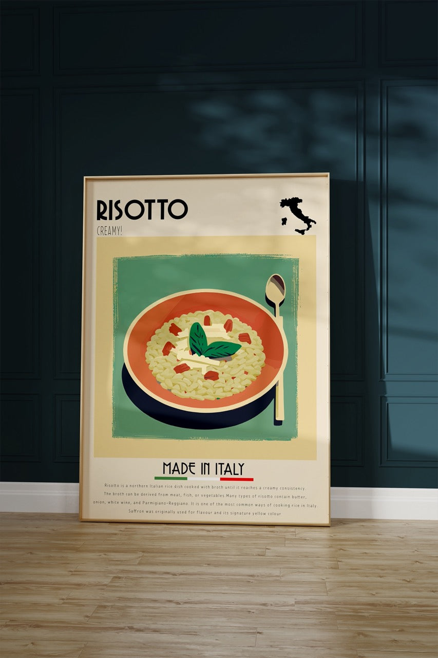 Risotto İtalyan Mutfağı Çerçevesiz Poster